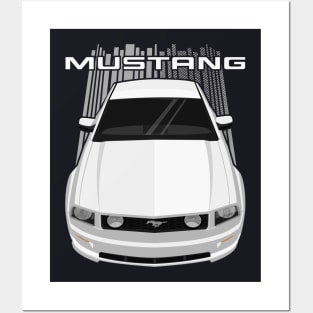 Mustang GT 2005-2009 - White Posters and Art